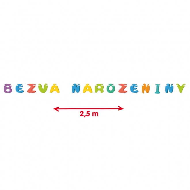 Papierowa girlanda Super Urodziny