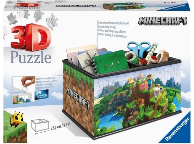 Ravensburger 3D puzzle MINECRAFT skrzynia na skarby (108 elementów)
