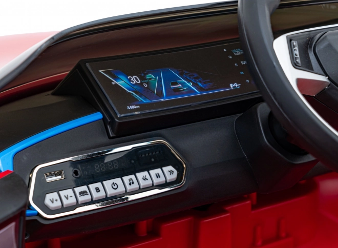 Samochód dziecięcy na baterię BMW i4 – Czerwony