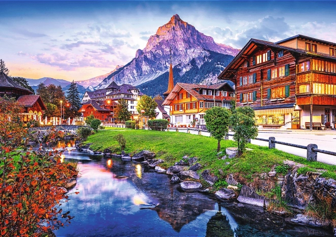 Puzzle 1000 elementów – alpejskie miasto w Szwajcarii PHOTO ODYSSEY TREFL