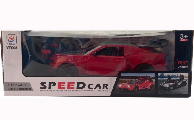 RC samochód sportowy w skali 1:18
