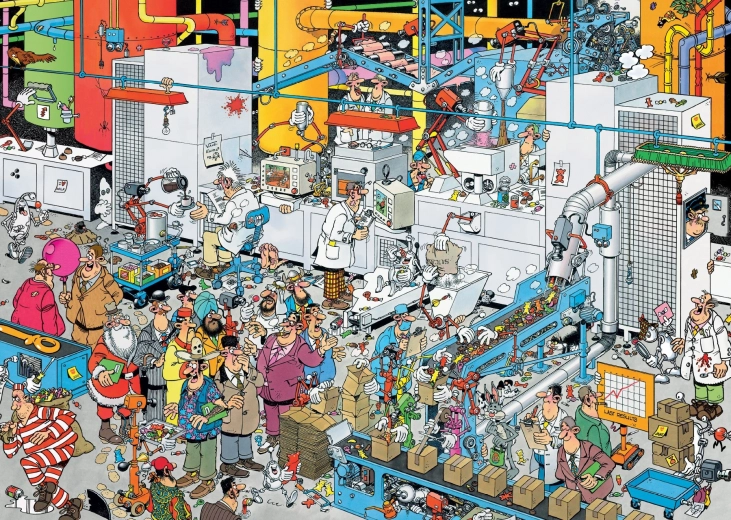 JUMBO Puzzle Fabryka słodyczy 500 elementów