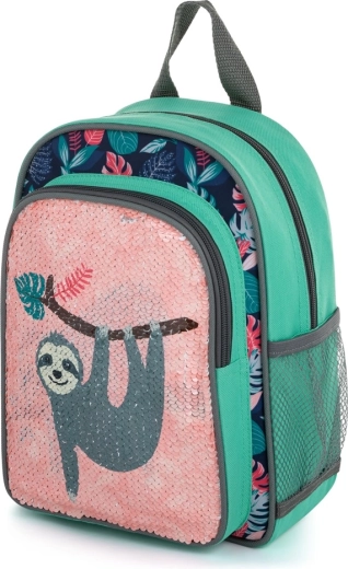 Zabawny design z cekinami i leniwcem