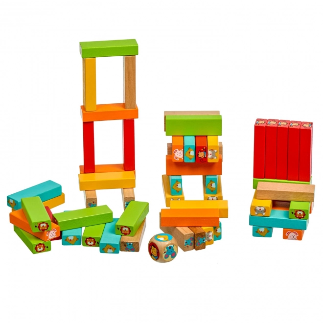 Lucy & Leo „Zgadnij, kto“ - dziecięca drewniana gra Jenga
