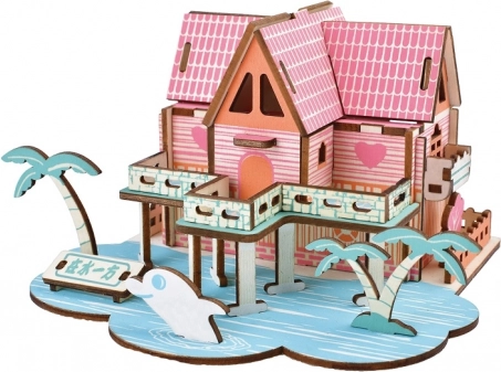 woodcraft drewniane 3D puzzle letni dom