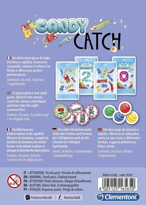 CLEMENTONI Gra karciana Candy Catch - Słodki połów