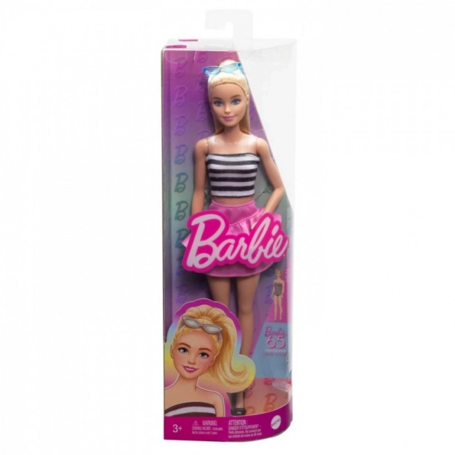 Lalka Barbie Fashionistas w paskowanym topie