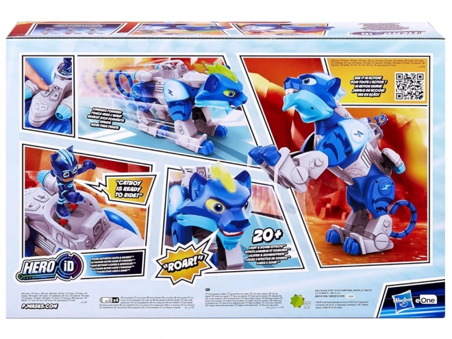 PJMasks ryczący odważny kot z figurką