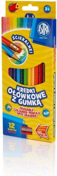 Astra Trójkątne Kredki 12 szt.