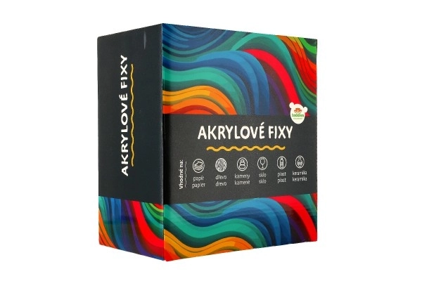 Fluorescencyjne markery akrylowe na różne powierzchnie 6 szt.