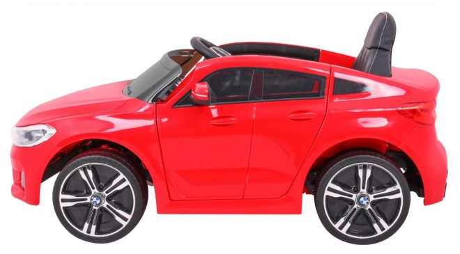 BMW 6 GT Auto na baterie czerwone + zdalne sterowanie + powolny start + EVA + pasy + LED MP3