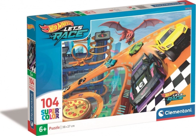 CLEMENTONI Puzzle Hot Wheels 104 elementów