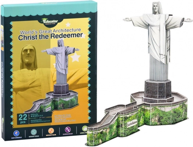 Puzzle 3D Statua Chrystusa Odkupiciela 22 elementów