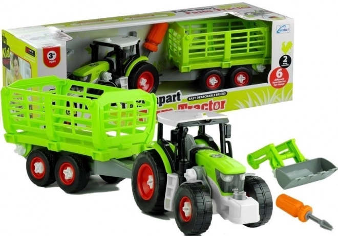 Traktor do rozbierania z przyczepą 43 cm