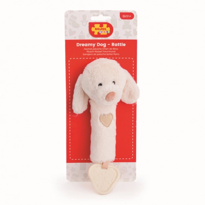 Bigjigs Baby Grzechotka 3w1 piesek