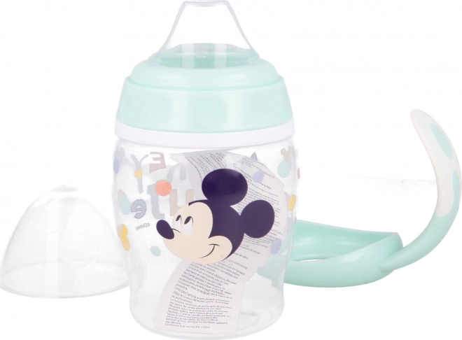 STOR Kubek z uszkami i silikonowym ustnikiem 270ml Mickey Mouse