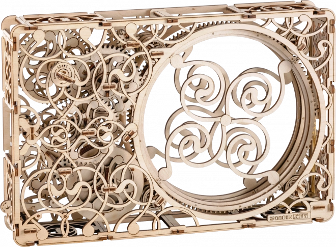 Mechaniczny obraz - drewniane 3D puzzle