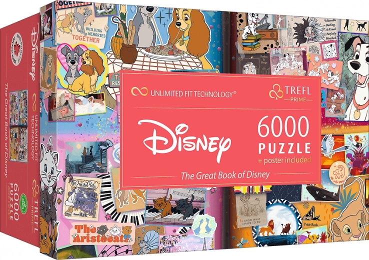 Trefl Puzzle UFT Wielka Księga Disneya 6000 elementów