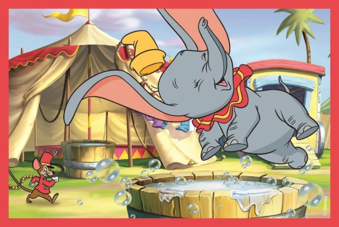 CLEMENTONI Obrazkowe kostki Disney klasyka, 6 kostek