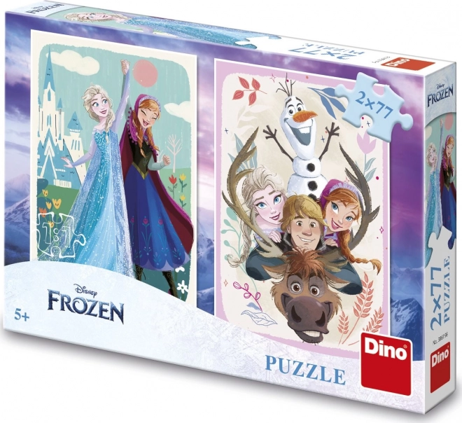 Puzzle Kraina lodu: Anna i Elsa 2x77 elementów