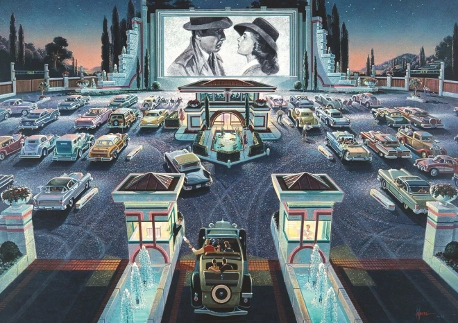 ART PUZZLE Puzzle Autokino 1000 kawałków
