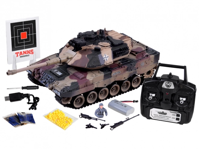 Duży zdalnie sterowany czołg LEOPARD RC0106