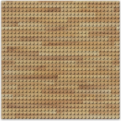 Designerska płytka konstrukcyjna – drewno 25,5 x 25,5 cm