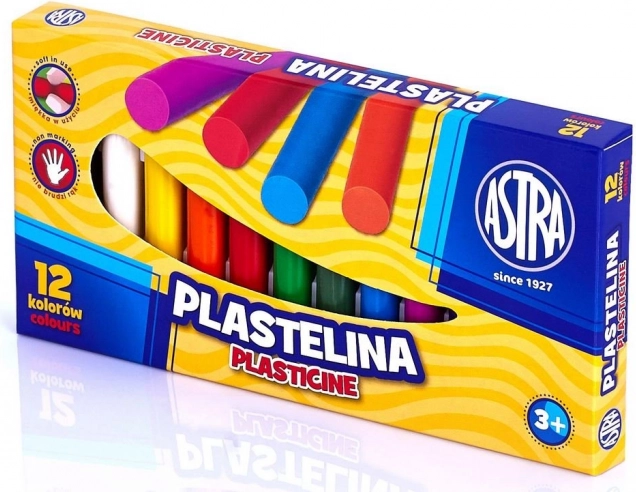 ASTRA plastelina zestaw 12 kolorów 12×13 g