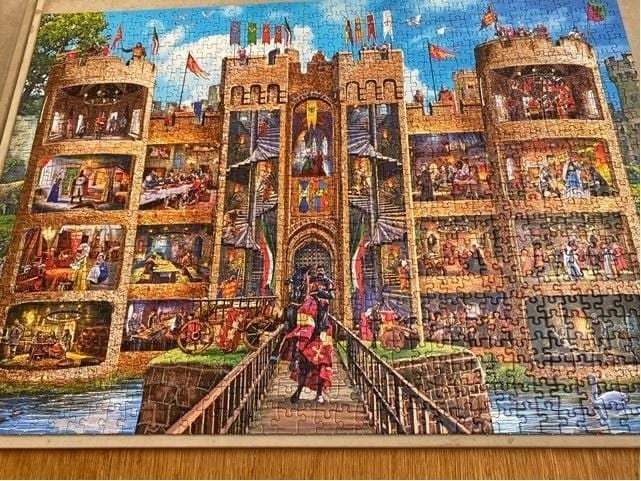 Puzzle Przekrój przez zamek 1000 elementów
