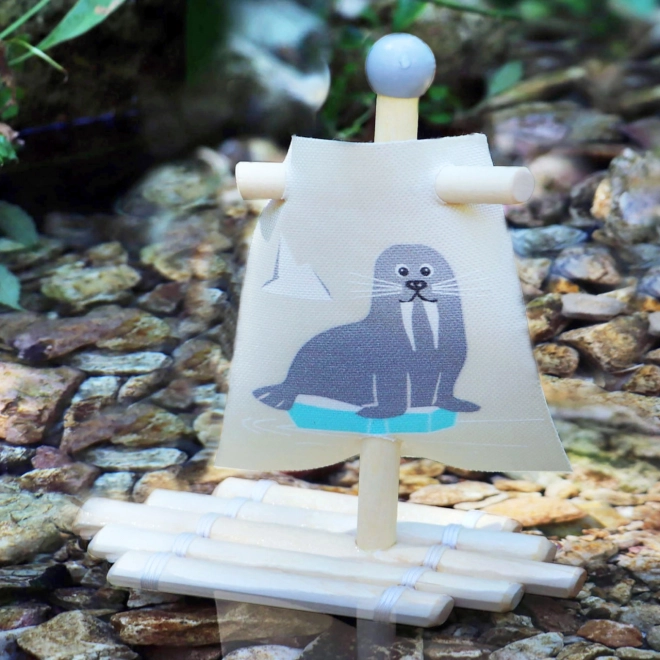 Small Foot Zabawka do wody - tratwa mors