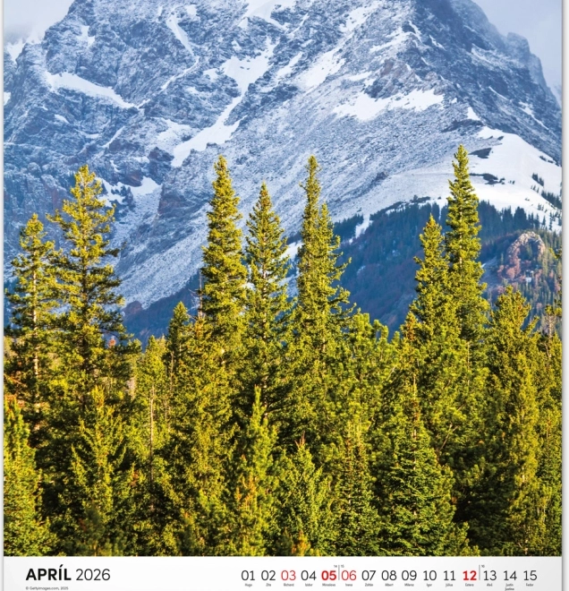 Kalendarz ścienny Tatry 2026