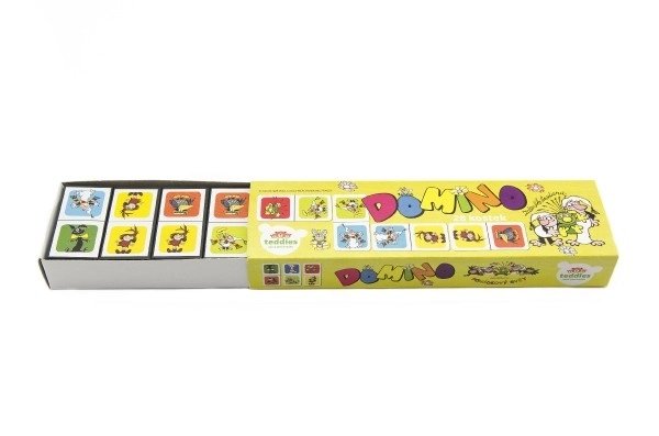 Domino Chodź z nami do baśni, 28 sztuk, gra towarzyska w pudełku 21x6x3cm