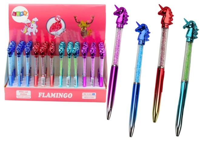 Długopis Jednorożec z diamentami Unicorn Niebieski wkład 0,7 mm Mix