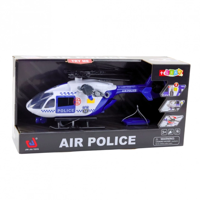 Policyjny helikopter z światłami i dźwiękami