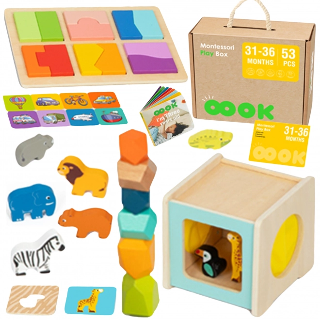 Edukacyjny Montessoriański box dla dzieci w wieku 31-36 miesięcy