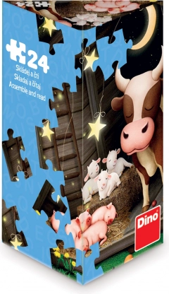 Puzzle Dino Zwierzątka na farmie 24 elementów