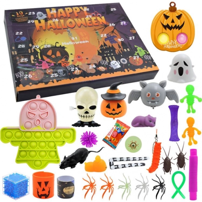 Kalendarz Zabawek na Halloween Pop It Zabawki Zabawki Dynia Duch