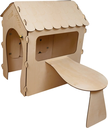 Domek dla dzieci z tablicą i stolikiem LED 86 x 137 x 105 cm