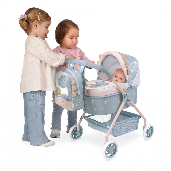 DeCuevas 86080 Mój pierwszy wózek dla lalek z plecaczkiem COCO 2024 - 56 cm