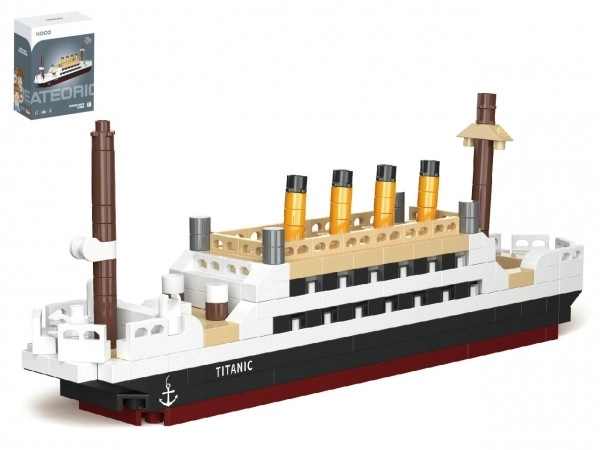 Zestaw konstrukcyjny mini Titanic plastikowy