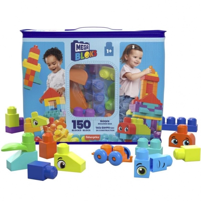 Mega Bloks Wielki worek klocków - niebieski (150 elementów)