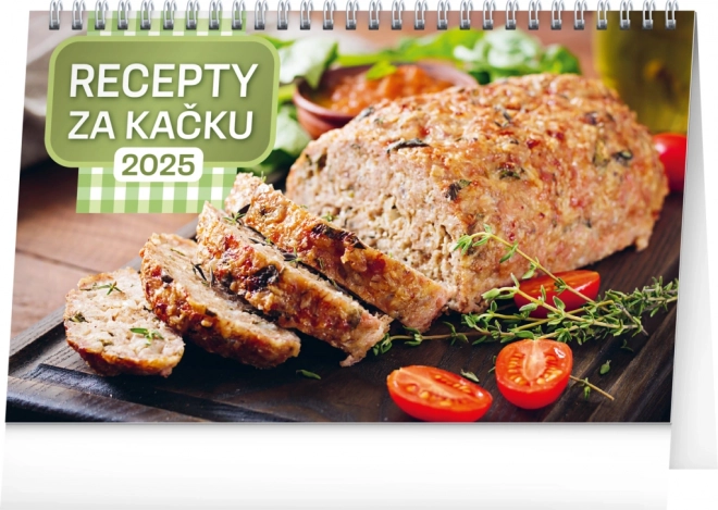 NOTIQUE Kalendarz biurkowy Przepisy za grosze 2025, 23,1 x 14,5 cm