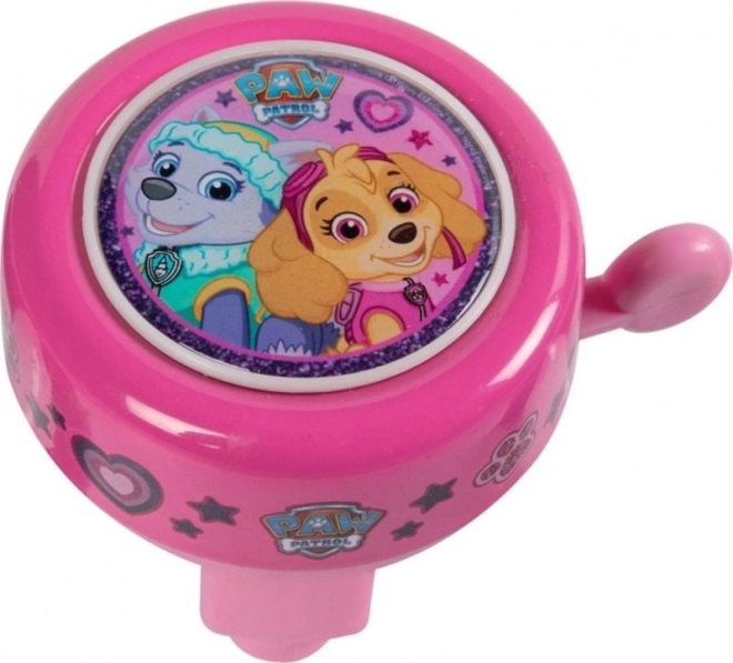 Dziecięcy dzwonek rowerowy Paw Patrol różowy