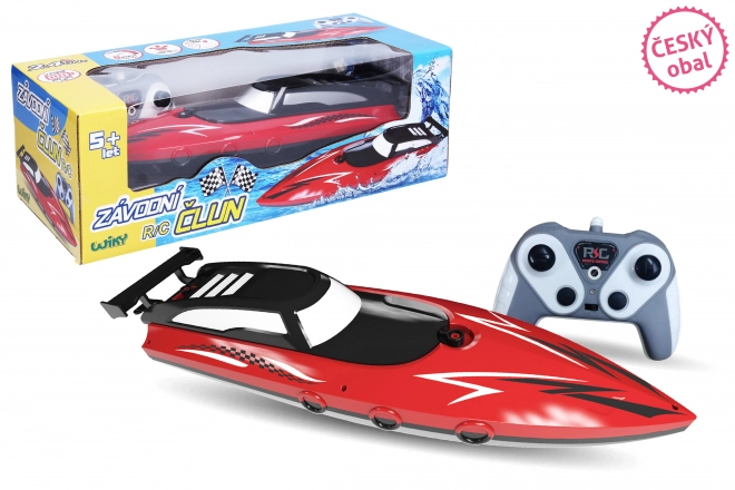 Wyścigowa łódź RC zdalnie sterowana 33 cm - opakowanie czeskie