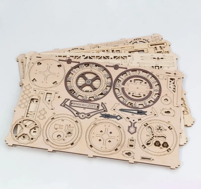 WOODEN CITY 3D puzzle Steampunk zegar ścienny 269 części