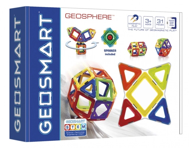 Magnetyczna układanka GeoSmart GeoSphere - 31 elementów