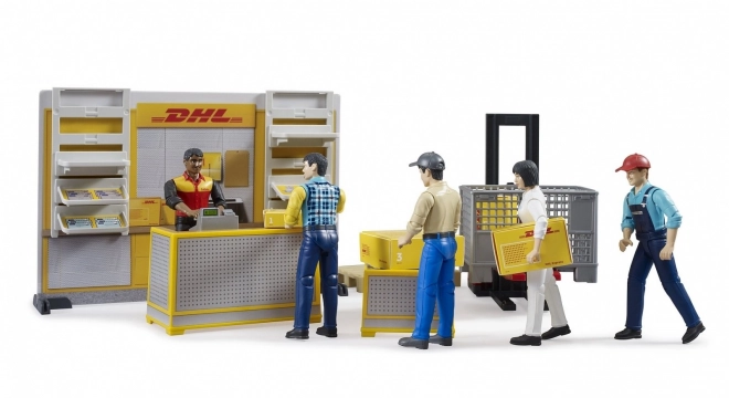 Bruder BWORLD Paczkomat DHL z akcesoriami