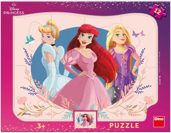 Puzzle księżniczki 12 elementów planszowe