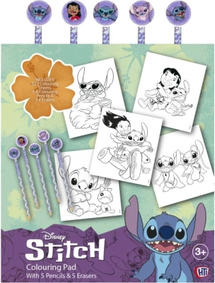 Lilo i Stitch kolorowanki z kredkami