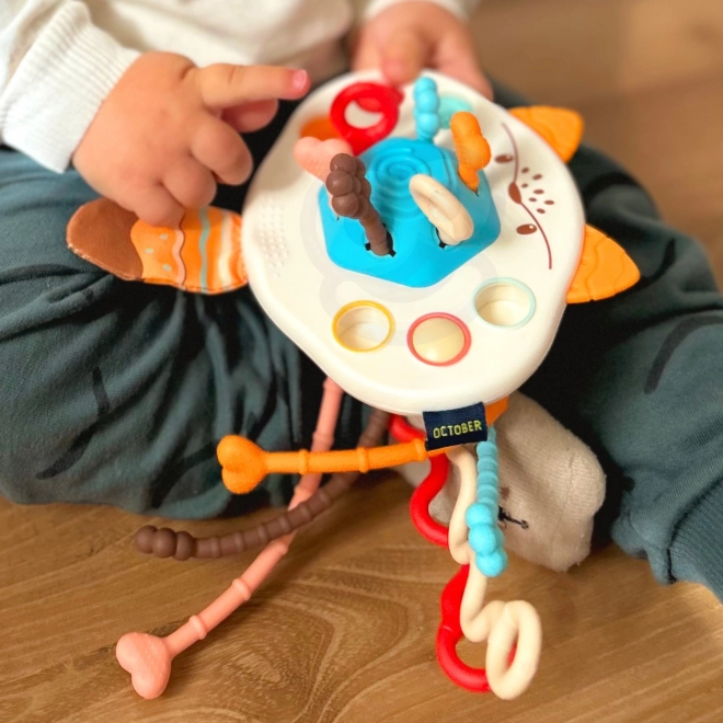 Zabawka sensoryczna lis Montessori dla niemowląt
